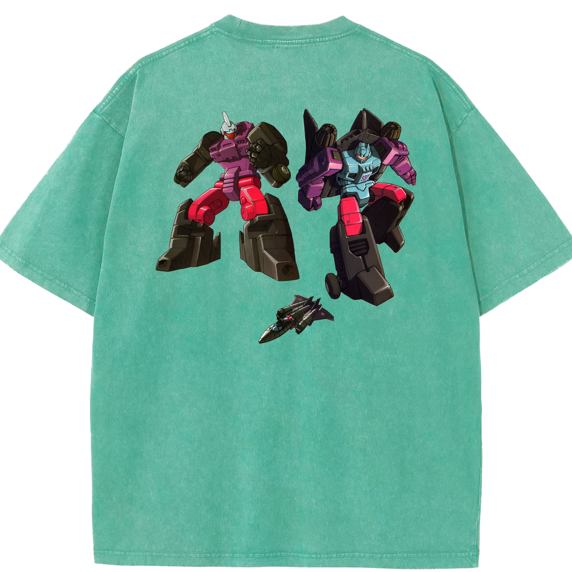 （画像用）  綿100% ヴィンテージ風 半袖Tシャツ（背面プリント）